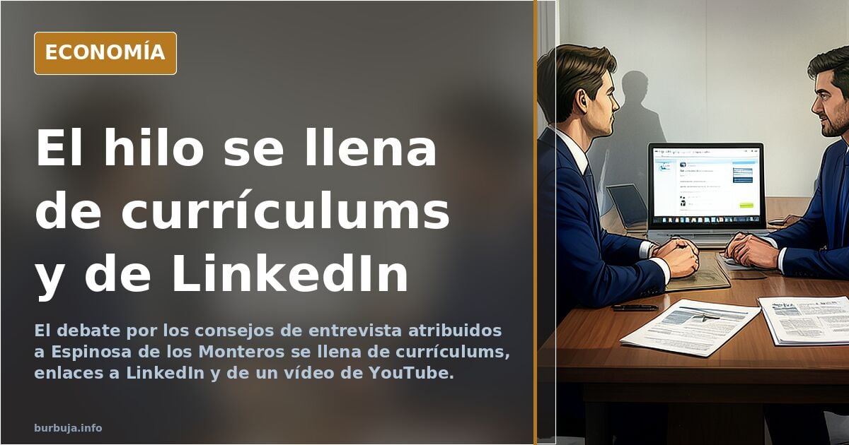 Espinosa de los Monteros te da consejos para una entrevista de trabajo. TIENES QUE VERLO PORQUE ES DEMASIADO...