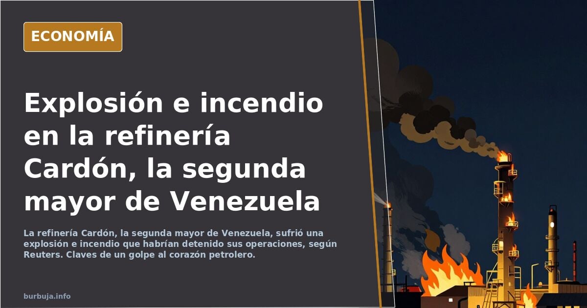 pinta la segunda mayor refinería de Venezuela