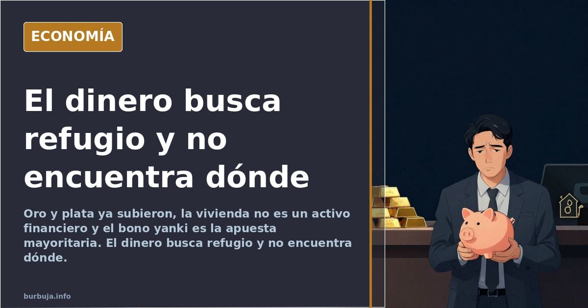 El refugio imposible: ni oro, ni vivienda, ni bonos