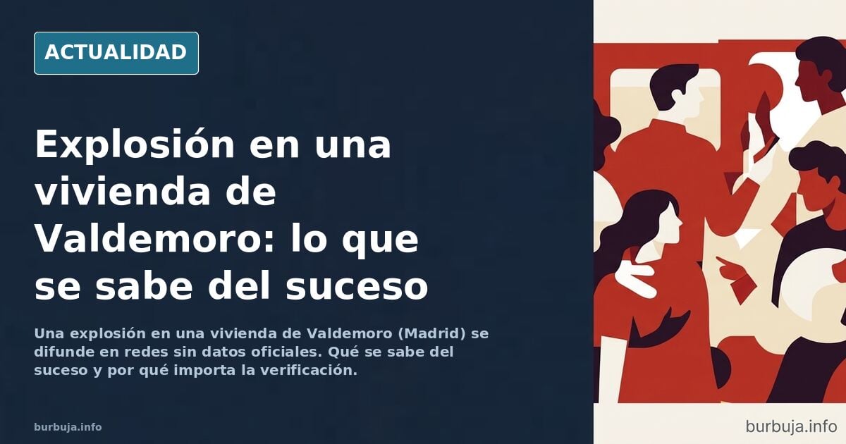 Explota una vivienda en una urbanización de un pueblo de Madrid.