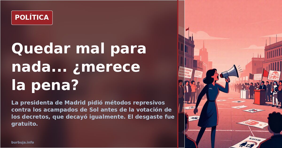 Quedar mal para nada... ¿merece la pena?