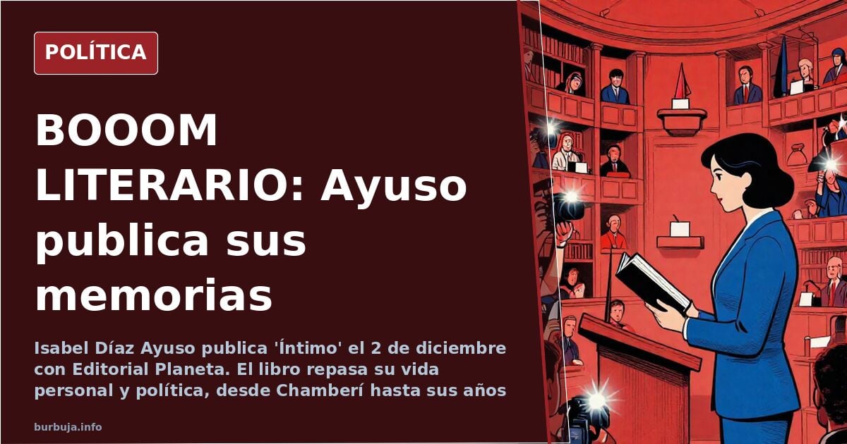 BOOOM LITERARIO: Ayuso publica sus memorias