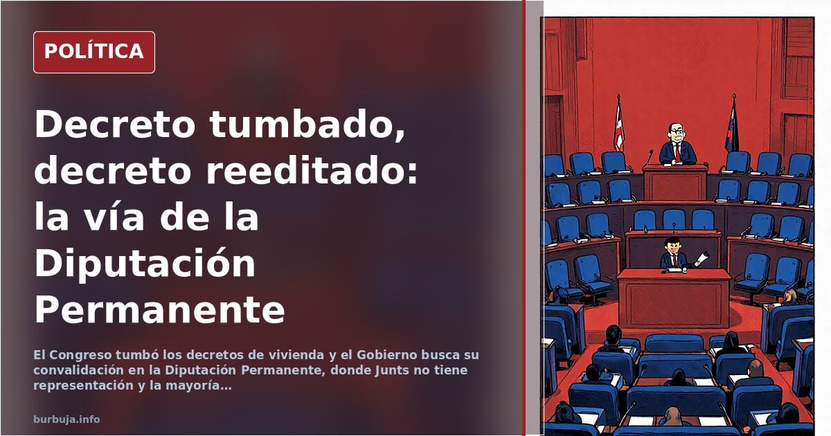 Spain's Government takes housing decrees rejected by Congress to the Permanent Deputation