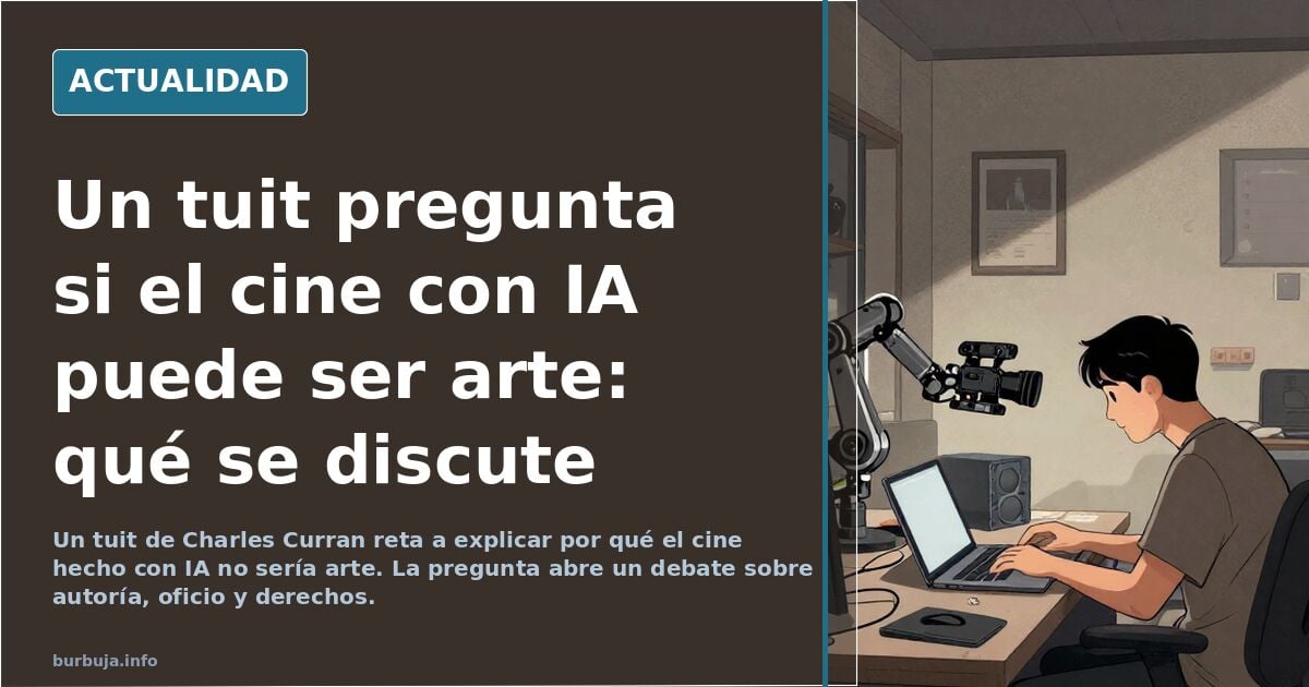 Si crees que el cine hecho por IA no puede ser arte, entonces explica esto.