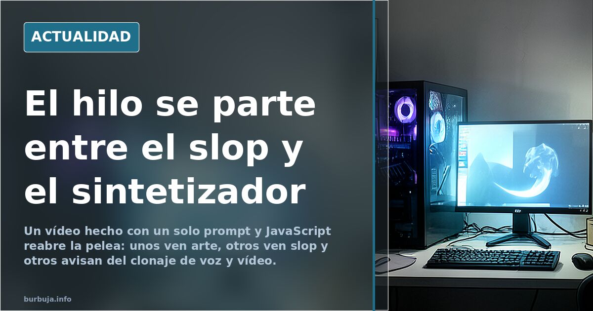 Si crees que el cine hecho por IA no puede ser arte, entonces explica esto.