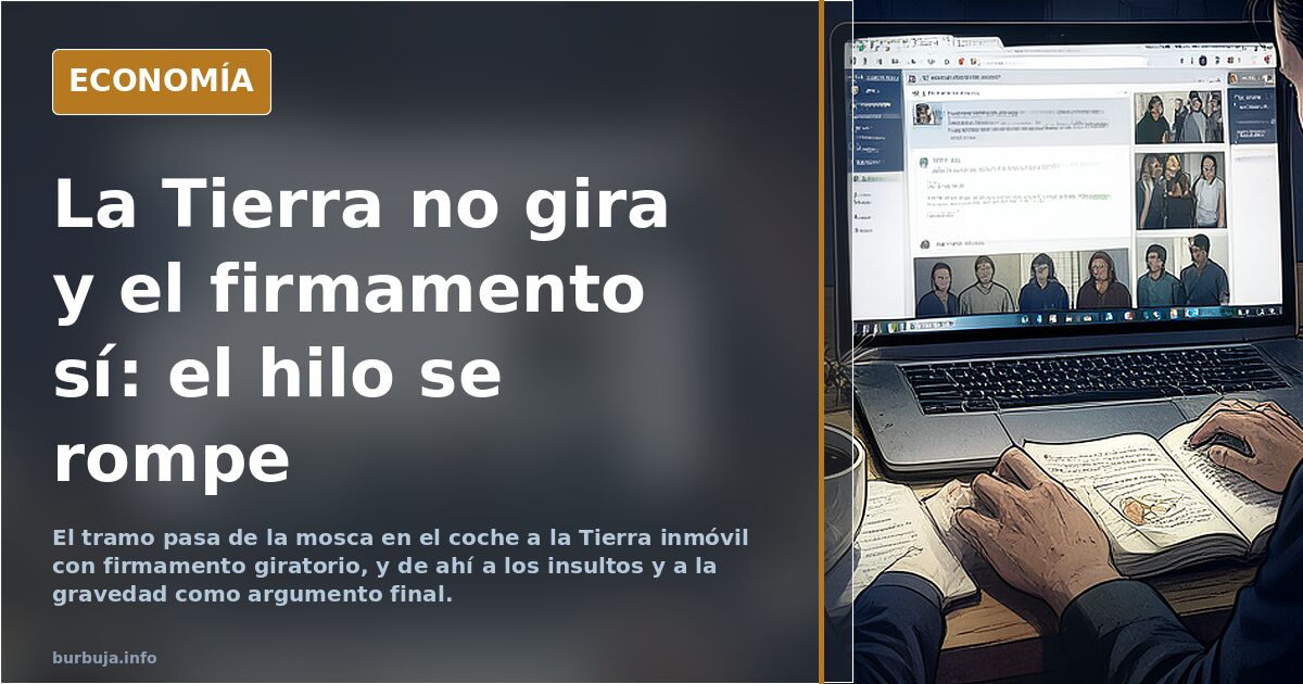 La Tierra no gira y el firmamento sí: el hilo se rompe