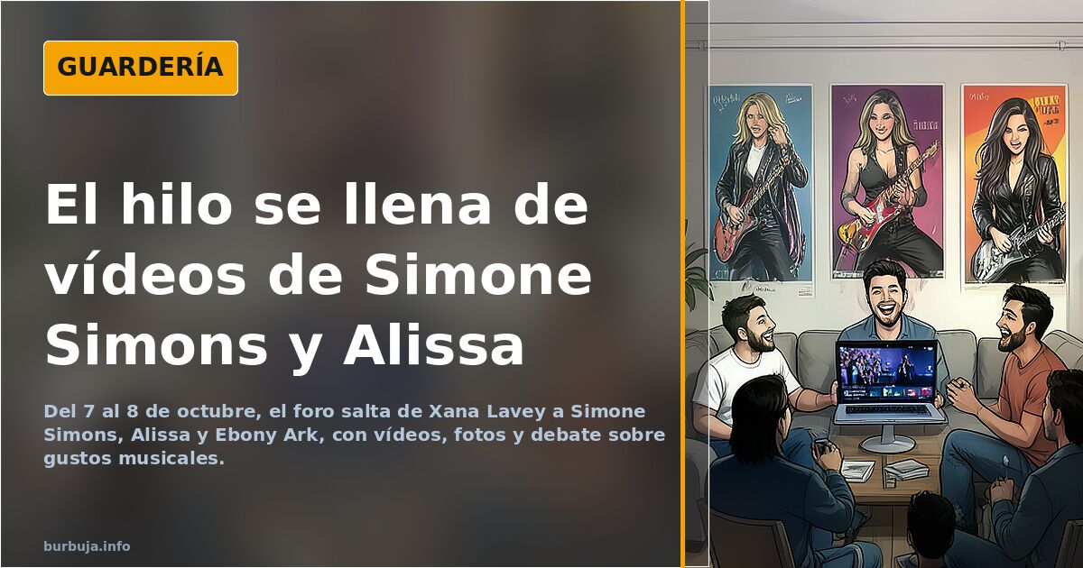 El hilo se llena de vídeos de Simone Simons y Alissa