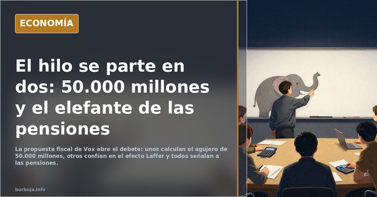 La propuesta fiscal de Vox: 15% de IRPF hasta los 70.000 euros anuales