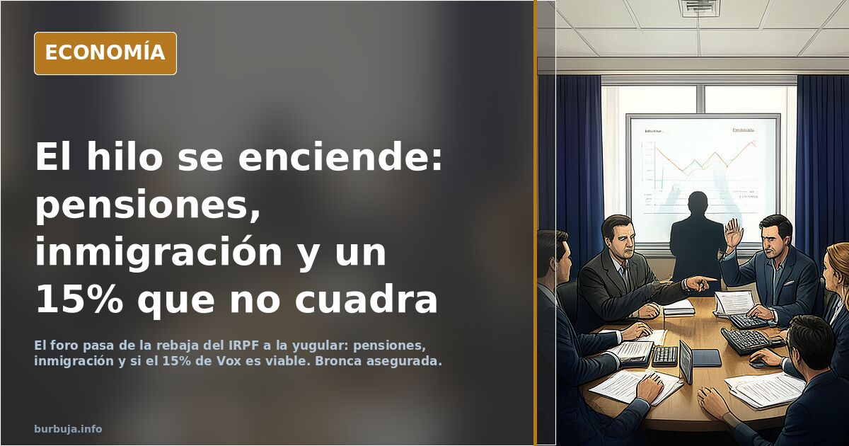 La propuesta fiscal de Vox: 15% de IRPF hasta los 70.000 euros anuales