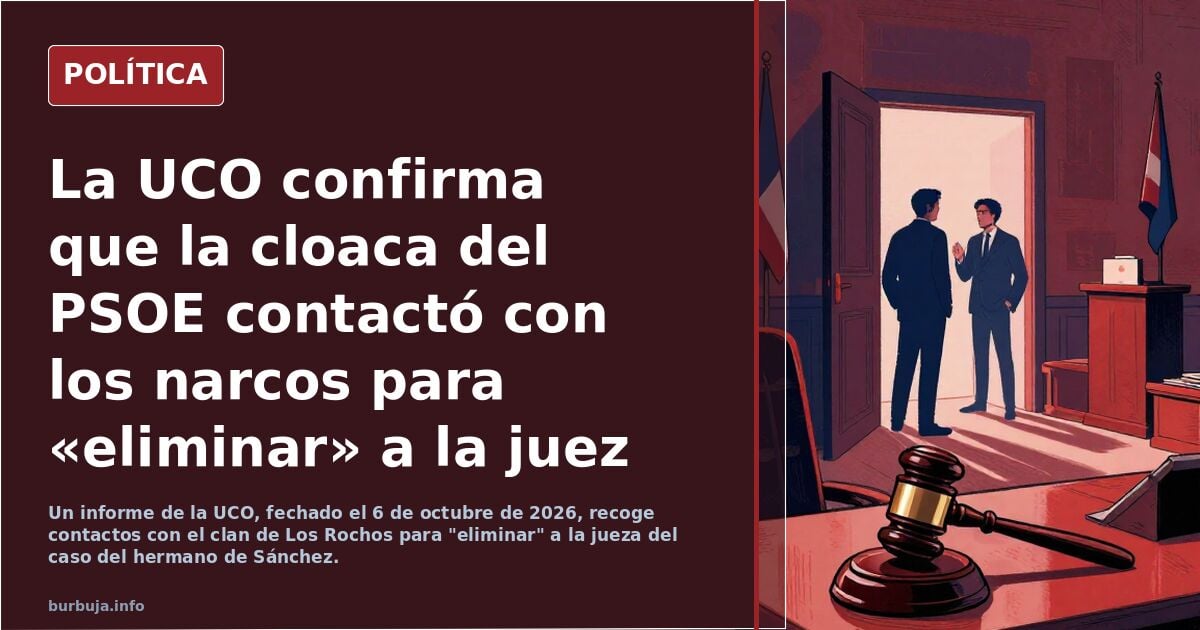 UCO: presuntos contactos del PSOE con narcos para amenazar a juez