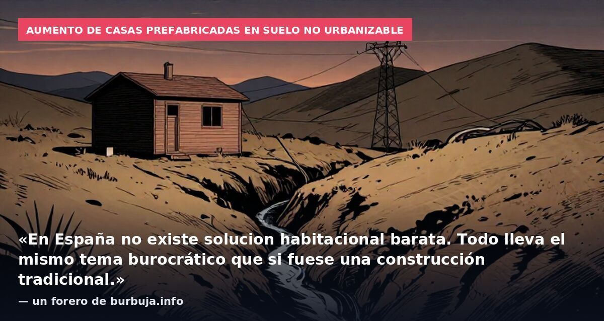 15 meses de prisión por poner un almacén de aperos con ruedas en terreno rústico.