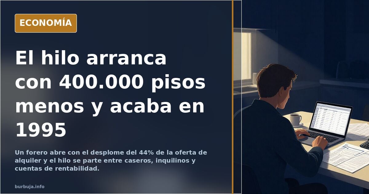 Alquileres son DEMASIADO BARATOS EN RELACIÓN A PRECIO vivienda|Mínimo 500€/mes por 100.000€ valor vivienda|Sánchez ha bajado 44% los pisos en alquiler