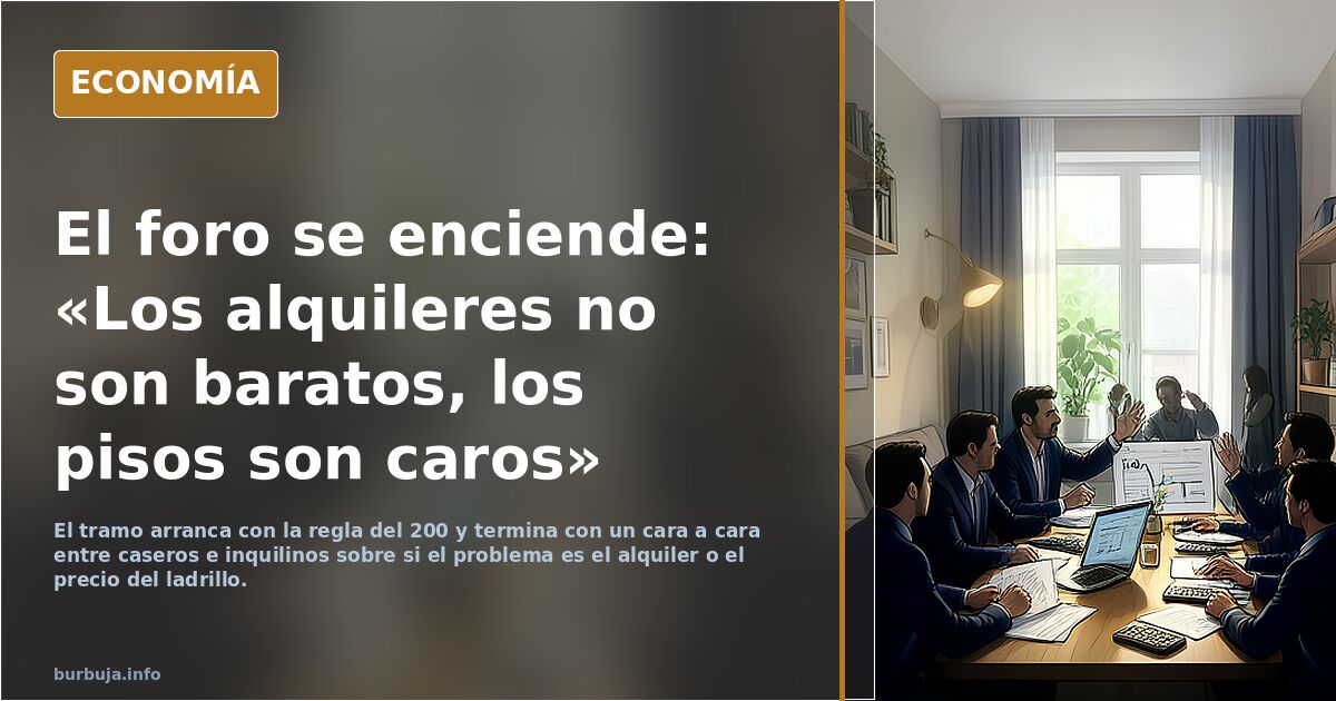 Alquileres son DEMASIADO BARATOS EN RELACIÓN A PRECIO vivienda|Mínimo 500€/mes por 100.000€ valor vivienda|Sánchez ha bajado 44% los pisos en alquiler