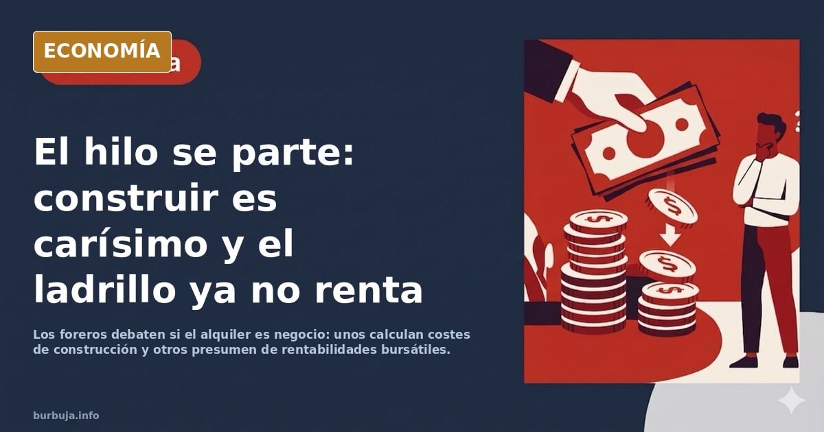 Alquileres son DEMASIADO BARATOS EN RELACIÓN A PRECIO vivienda|Mínimo 500€/mes por 100.000€ valor vivienda|Sánchez ha bajado 44% los pisos en alquiler