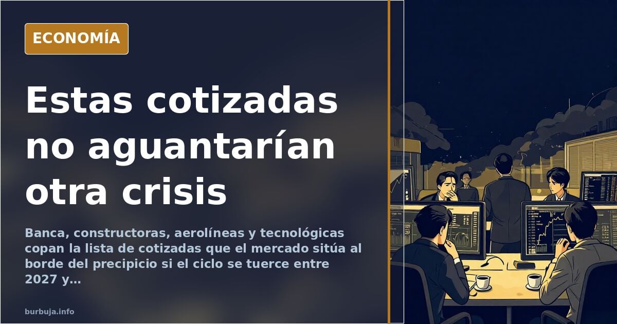 Cotizadas que el mercado sitúa en el disparadero de la próxima crisis
