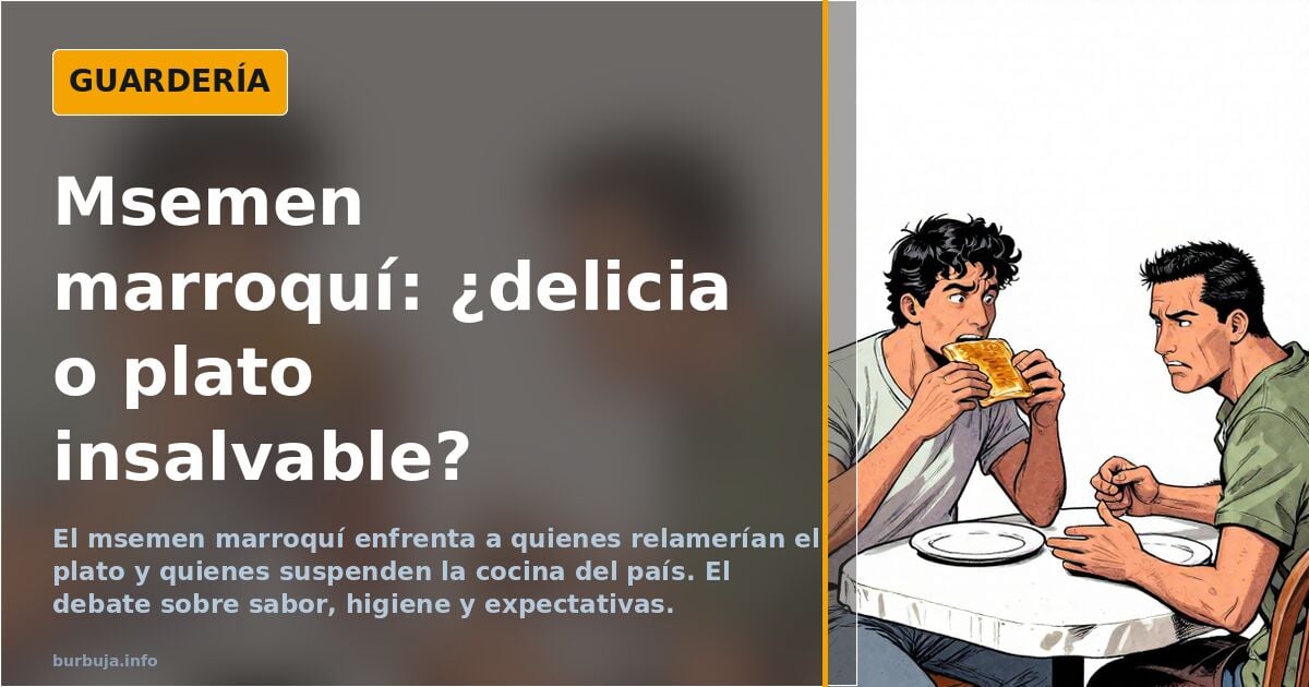 El msemen marroquí divide: relamer el plato o suspender la cocina