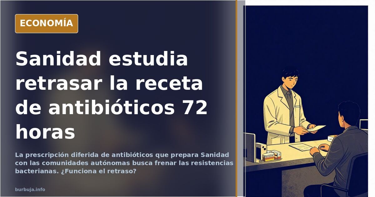 ¿Antibióticos en diferido? La medida de Mónica García