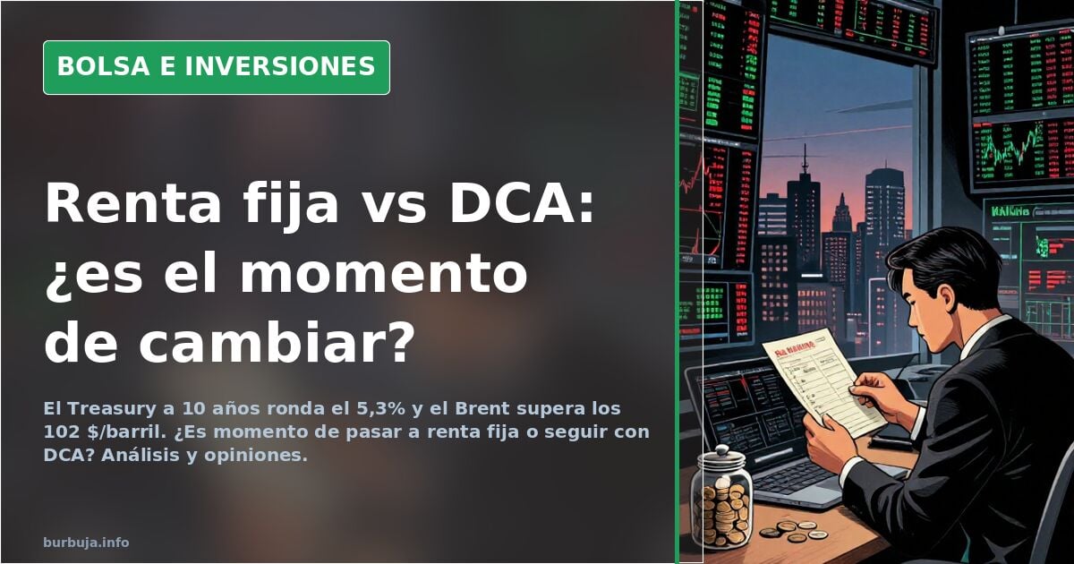 Renta fija o DCA: el 5,3% del bono USA frente al Brent a 102$