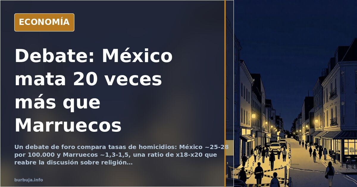 Debate: Iberoamérica mata 20 veces más que el Magreb, según un cálculo
