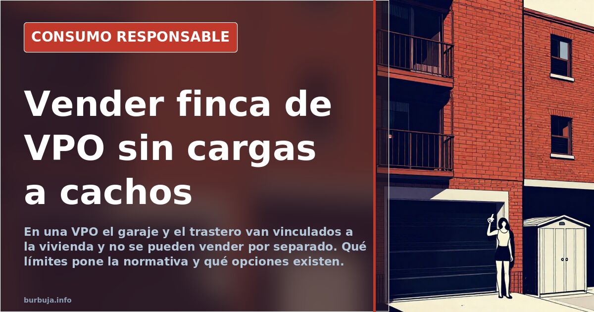 Vender finca de VPO sin cargas a cachos