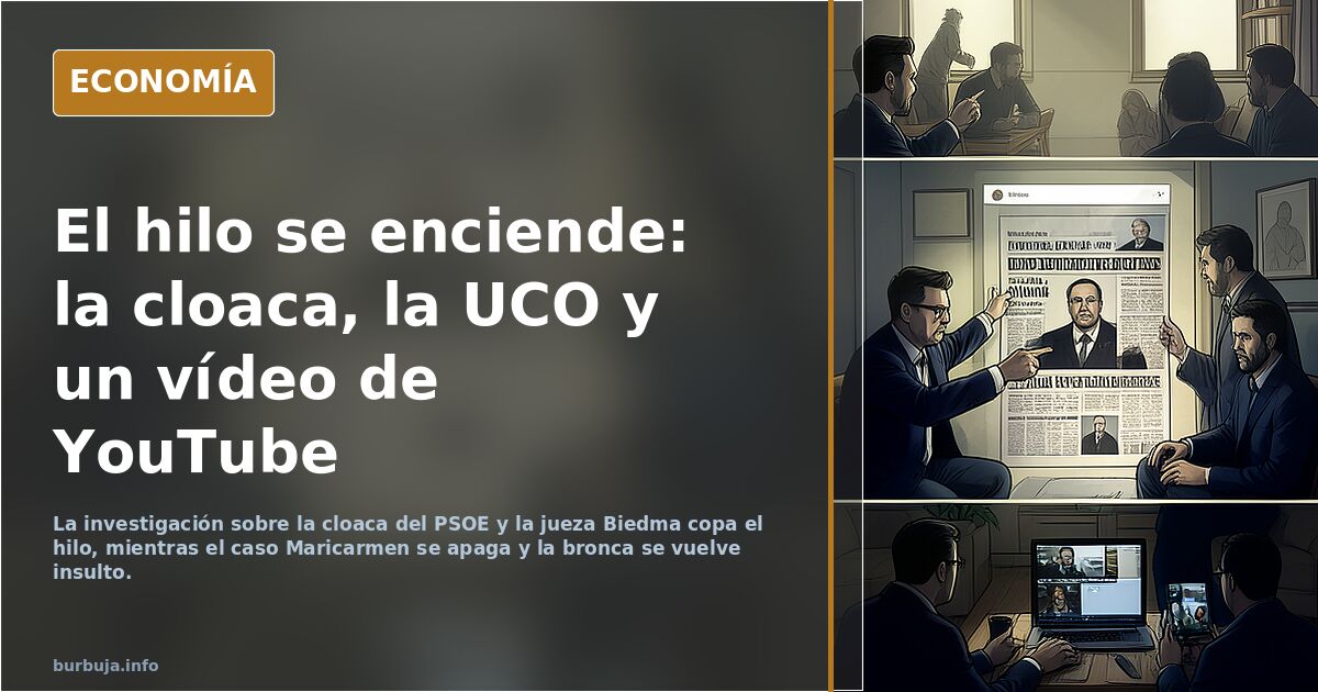 El hilo se enciende: la cloaca, la UCO y un vídeo de YouTube