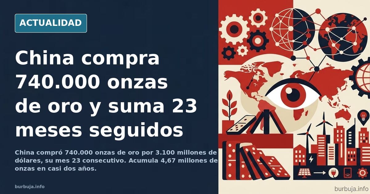 China sigue comprando oro