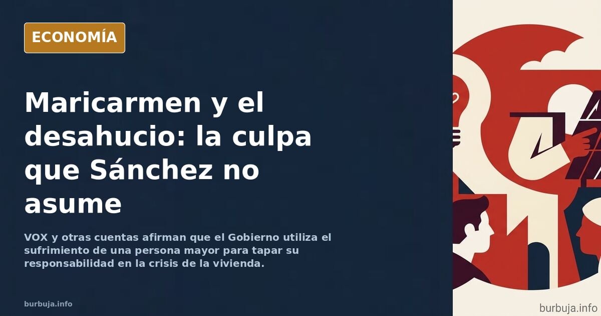Maricarmen culpa a perro Sánchez del desahucio