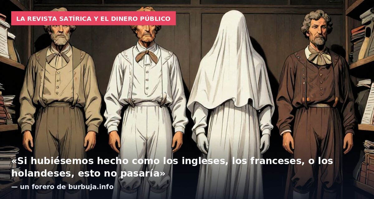 La revista satírica y el dinero público: «Si hubiésemos hecho como los ingleses, los franceses, o los holandeses, esto no pasaría» — un forero de burbuja.info