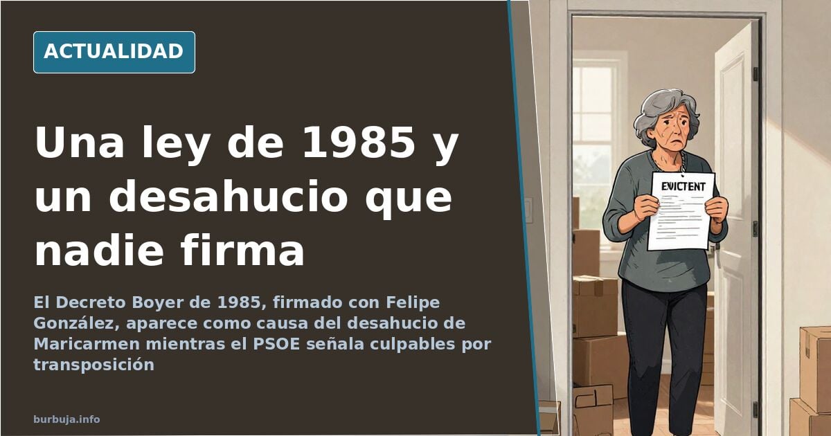 El desahucio de Maricarmen reabre el choque de leyes y relatos