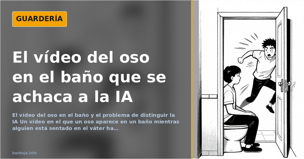 El vídeo del oso en el baño: real, falso o generado con IA