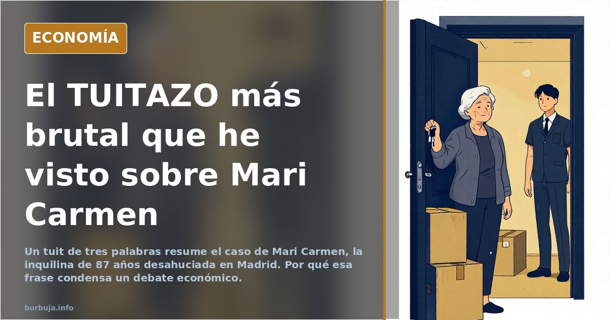 El TUITAZO más brutal que he visto sobre Mari Carmen