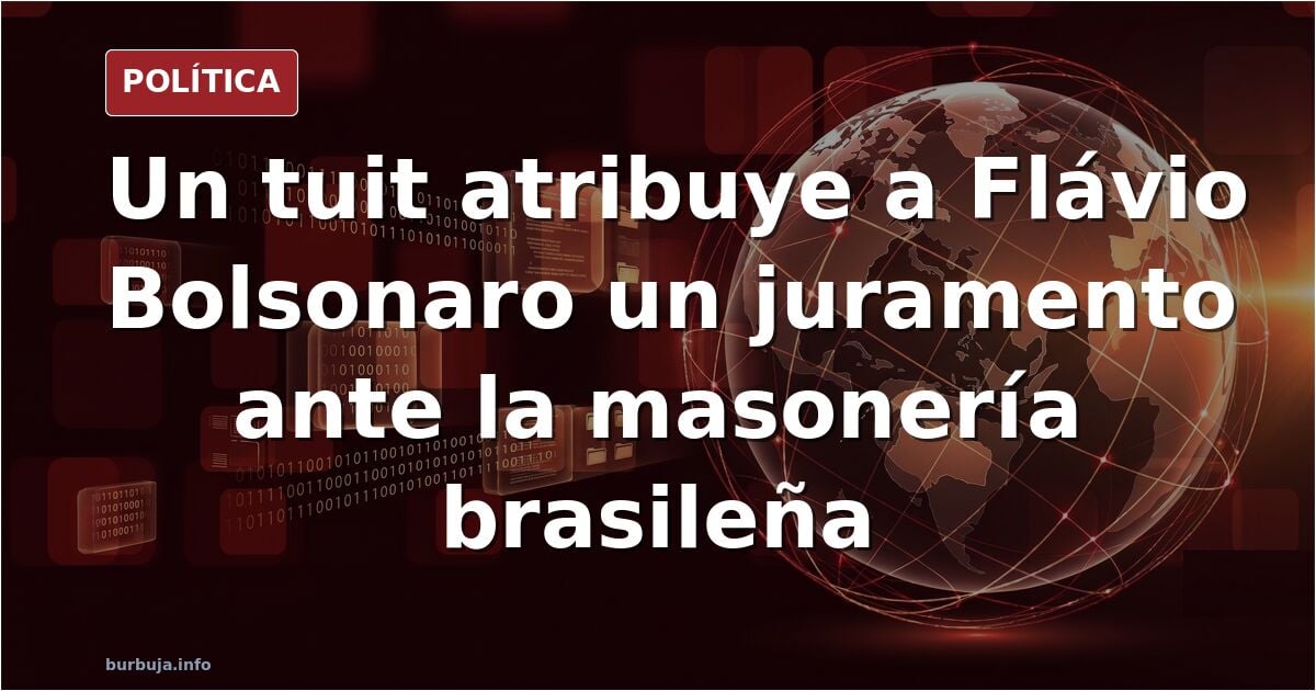 El candidato de extrema derecha brasileño, flavio bolsonaro, jura ante la gran logia masonica de Brasil