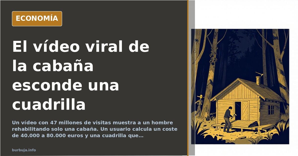 47 millones de visitas y una cabaña: el vídeo que oculta una cuadrilla