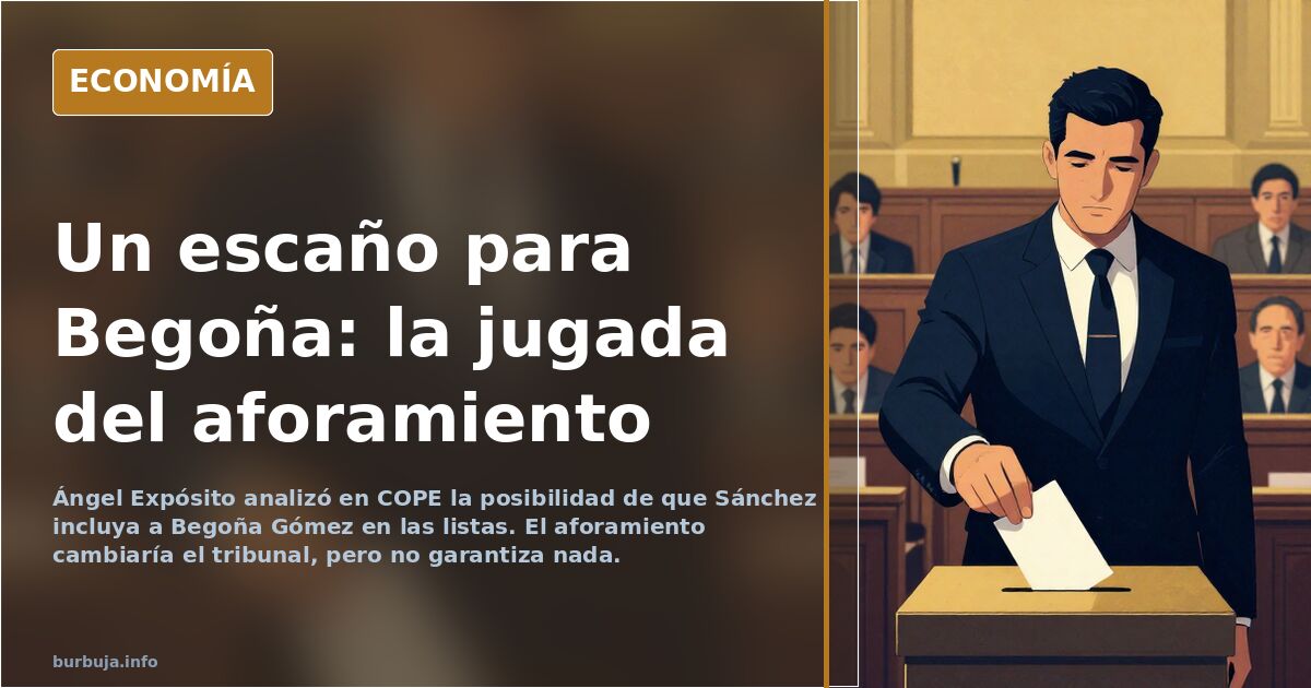 Sánchez sopesa incluir a Begoña Gómez en las listas
