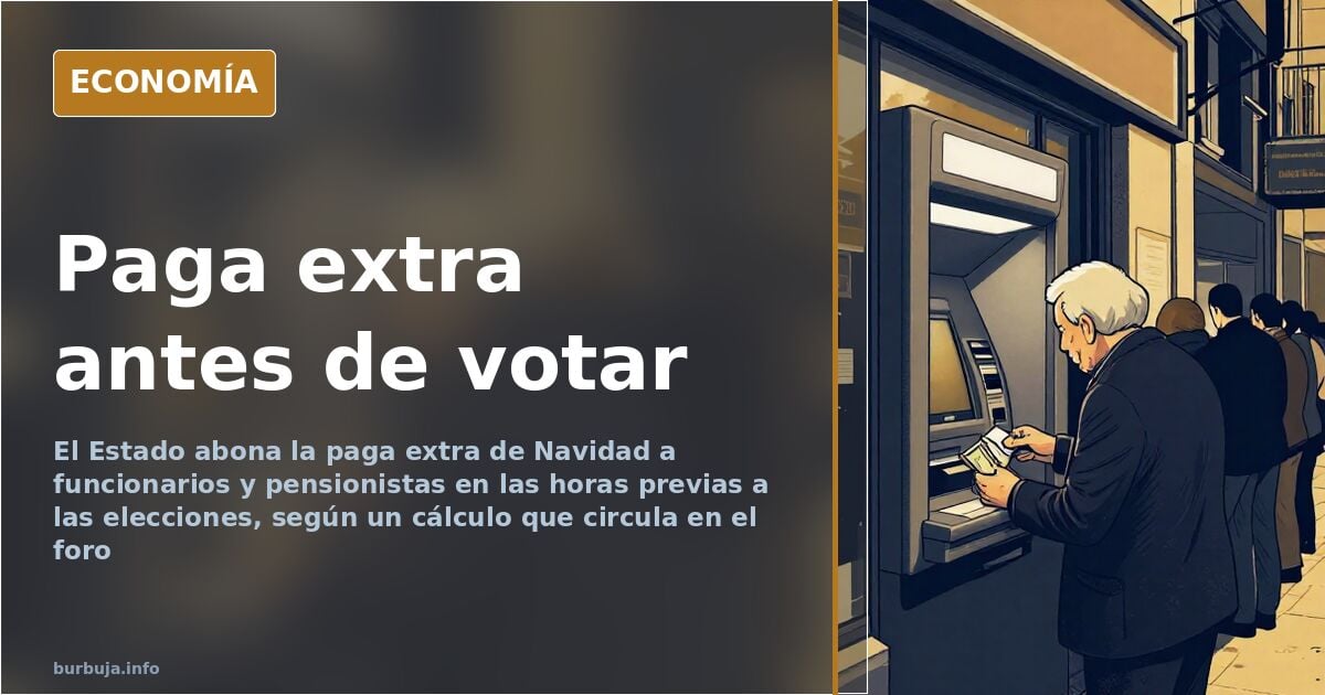 El Gobierno paga la extra de noviembre antes de las urnas