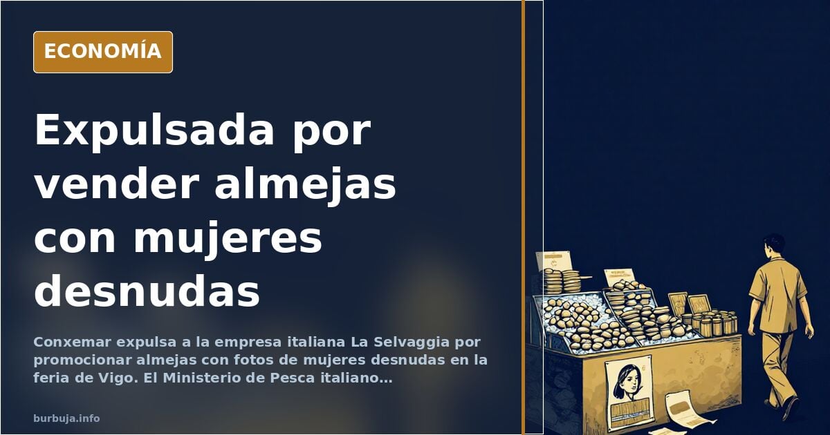 Conxemar expulsa a la firma italiana que vendía almejas con mujeres desnudas