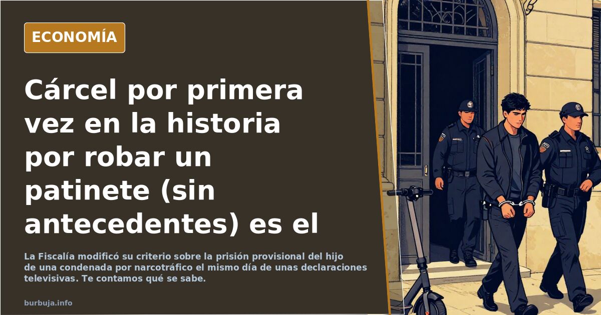 Cárcel por primera vez en la historia por robar un patinete (sin antecedentes) es el hijo del Clan que quería utilizar el PSOE para matar a la jueza