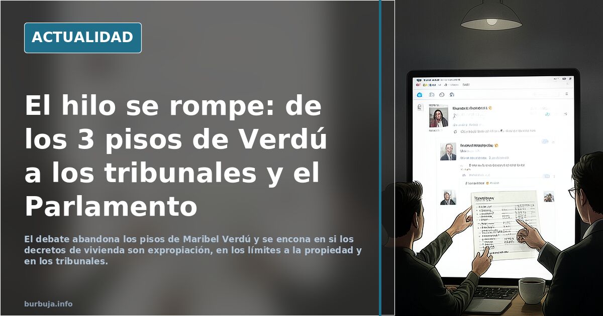 Maribel Verdún "Tengo 3 pisos si, pero es después de haber trabajado 30 años y sin robar a nadie"