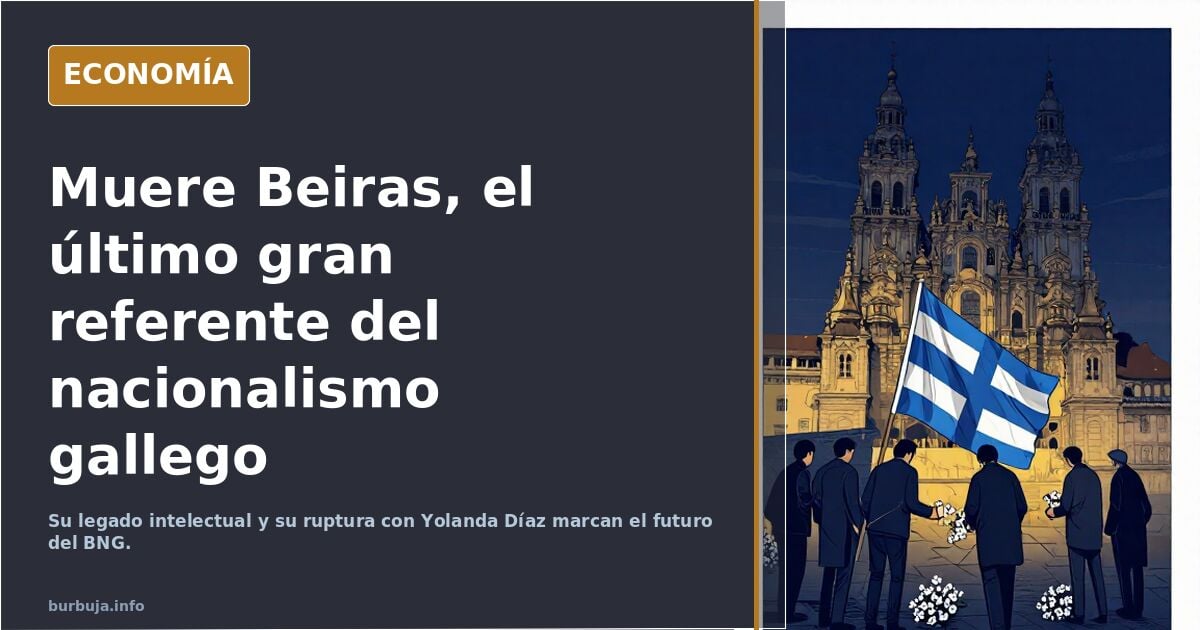 Muere Xosé Manuel Beiras, referente del nacionalismo gallego