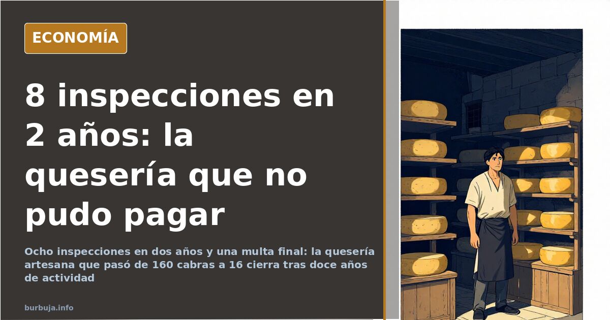 Quesería artesana cierra tras 8 inspecciones en dos años