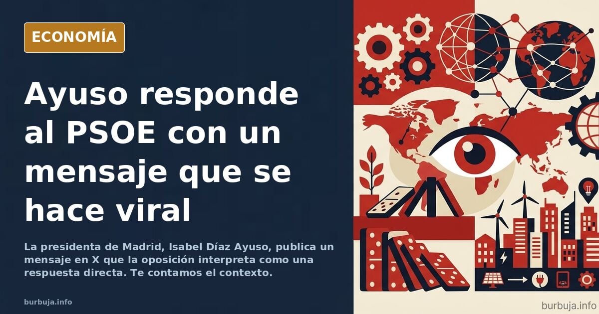 Díaz Ayuso le da una lección al PSOE y lo remata.