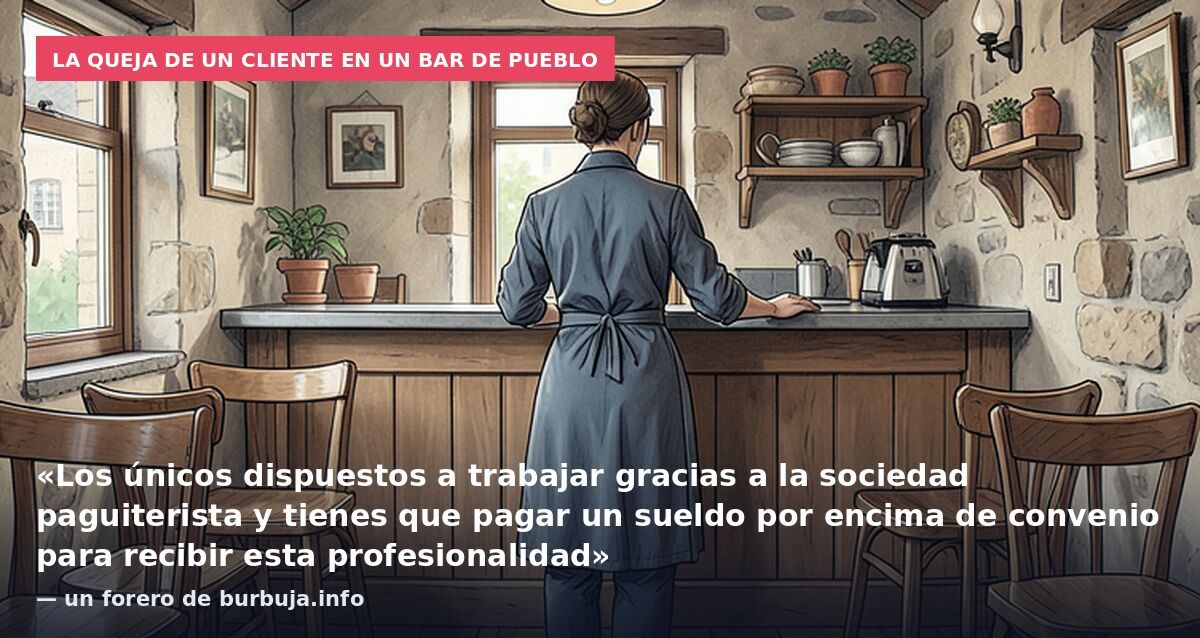 Cliente se queja de que en un bar la camarera le dice que si tiene hambre, que le da el pan y se haga el bocadillo, que no moleste