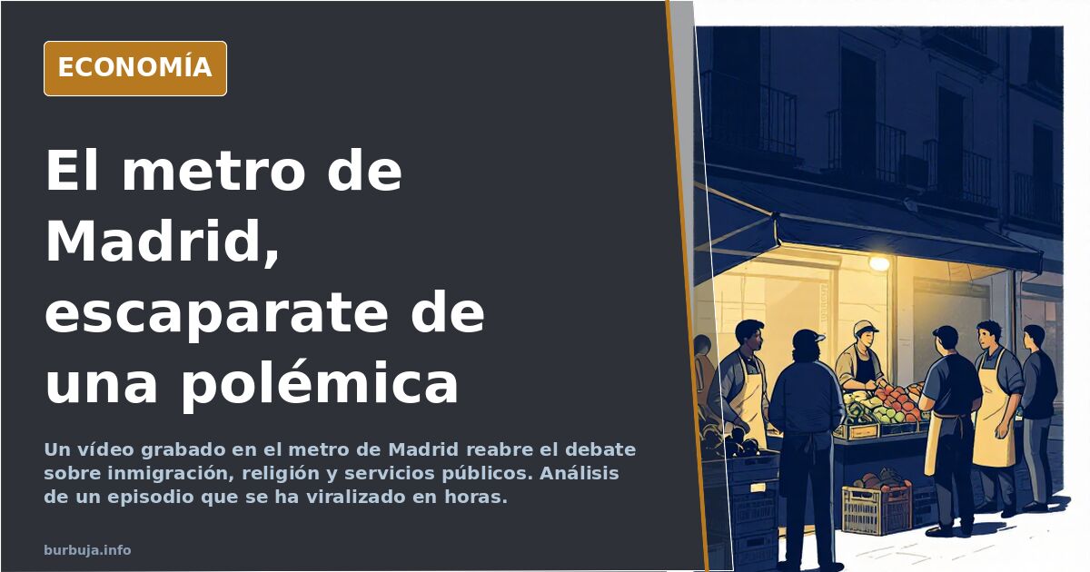 El metro de Madrid, escaparate de una España que ya no cuadra