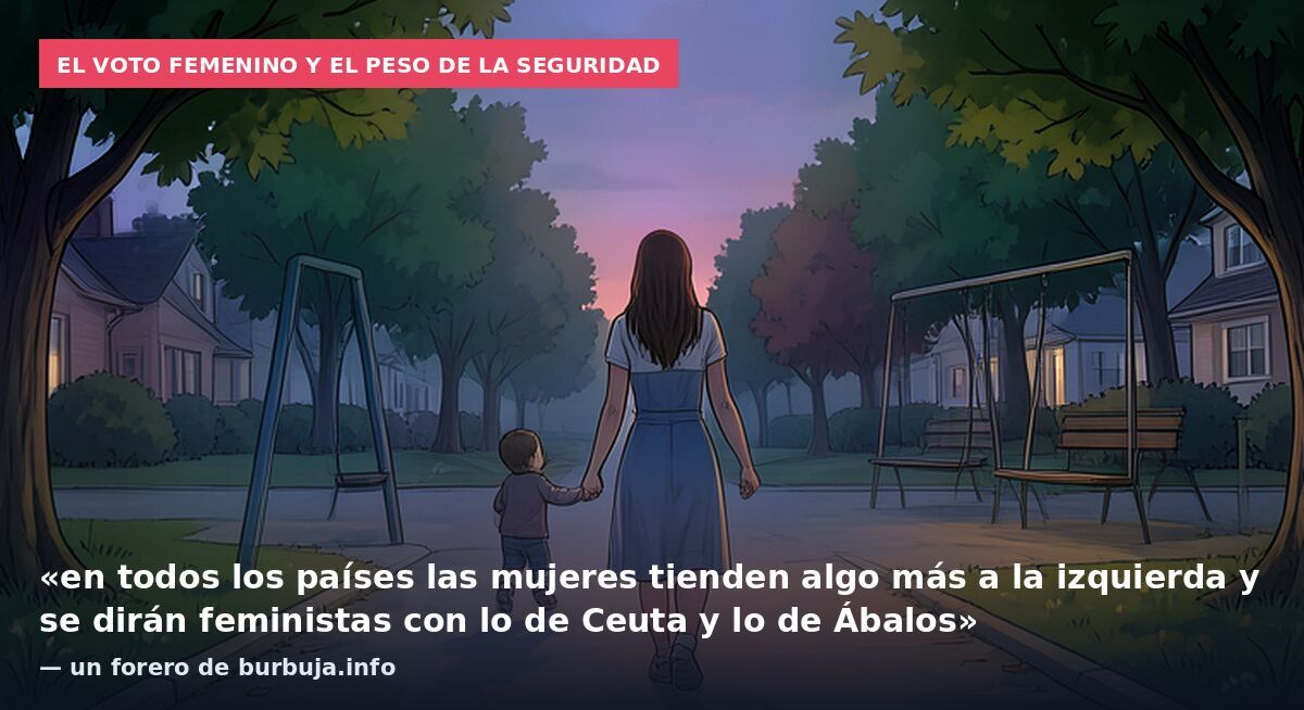 El voto femenino y el peso de la seguridad: «en todos los países las mujeres tienden algo más a la izquierda y se dirán feministas con lo de Ceuta y lo de Ábalos» — un forero de burbuja.info