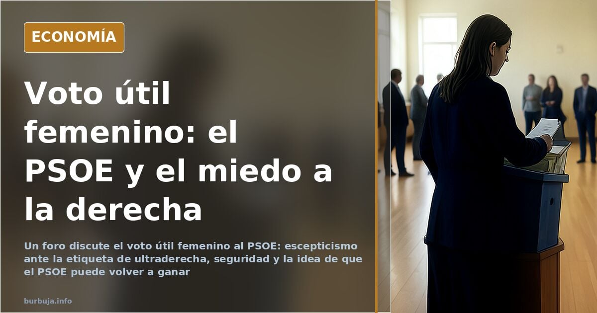 Women's tactical vote for Spain's PSOE to keep the right out of power