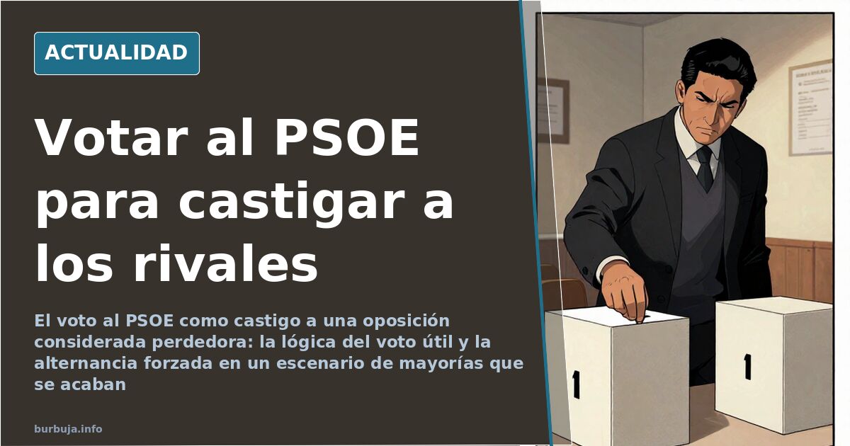 Votar al PSOE para castigar a la oposición perdedora