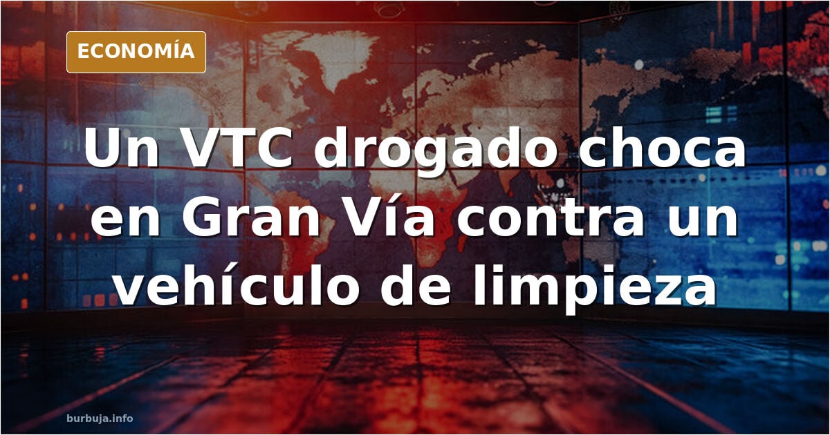 Accidente de dos VTC con conductores bajo efectos: colapso en Madrid