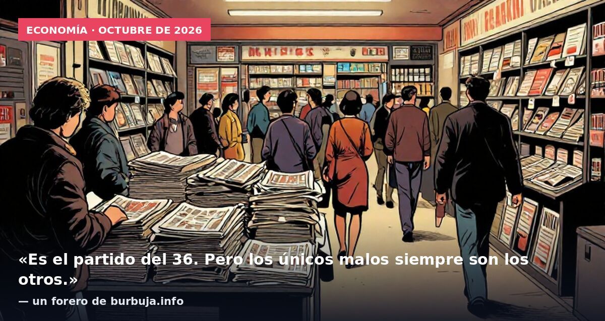Economía · octubre de 2026: «Es el partido del 36. Pero los únicos malos siempre son los otros.» — un forero de burbuja.info
