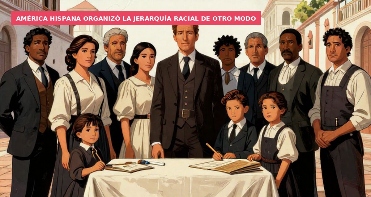 América hispana organizó la jerarquía racial de otro modo