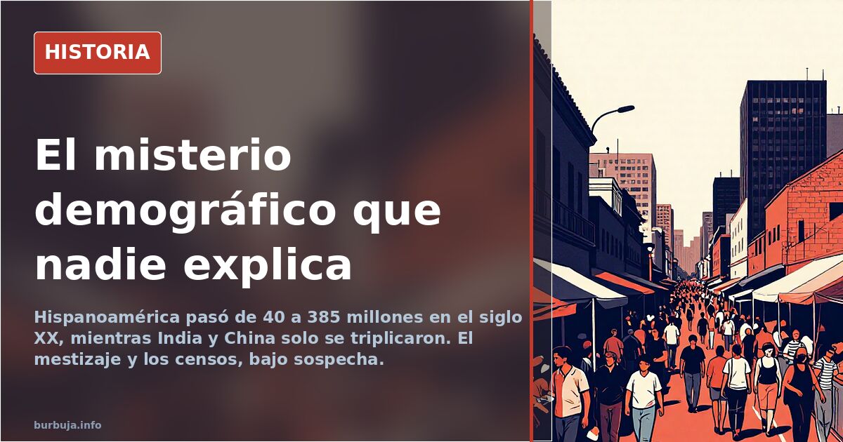 Hispanoamérica multiplicó por 10 su población en el siglo XX